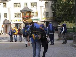 The friendly, well-behaved Swiss youngsters set off from Hospental for their day's walk